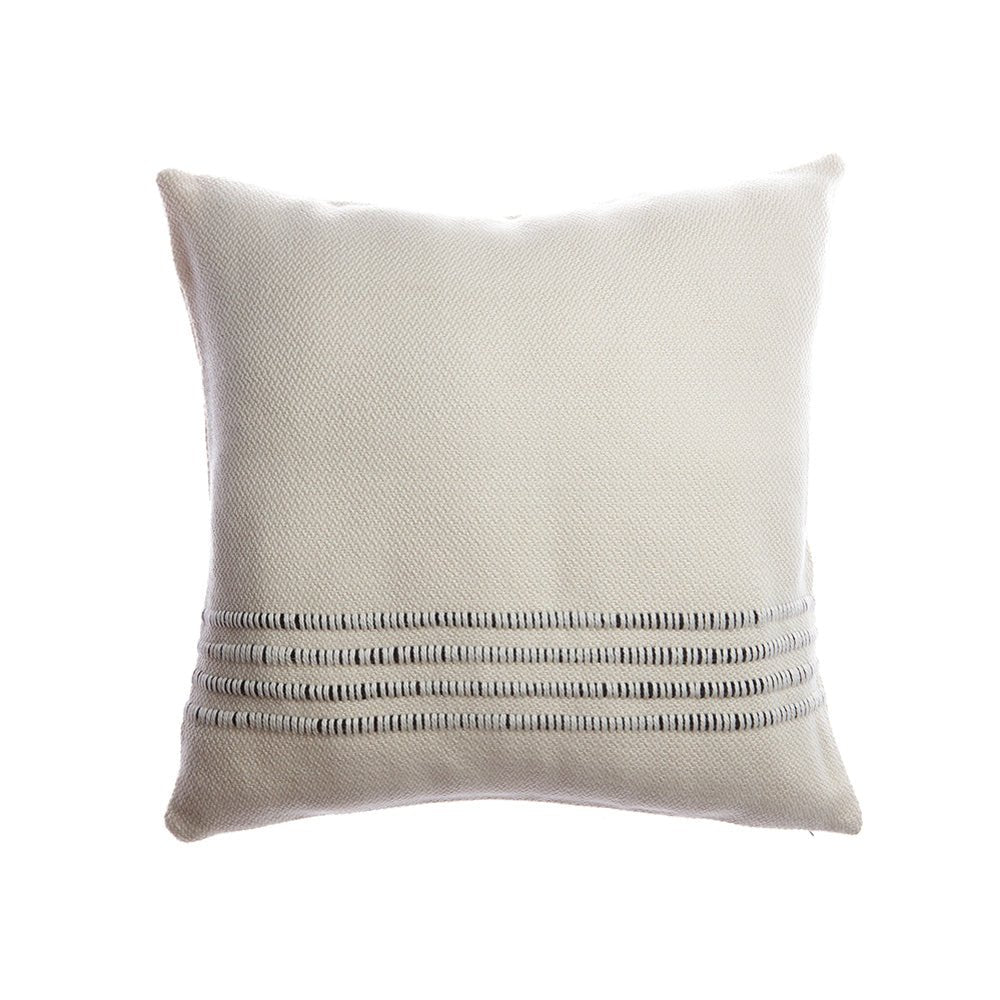 Merino Wool Striped Throw Pillow - Image 5